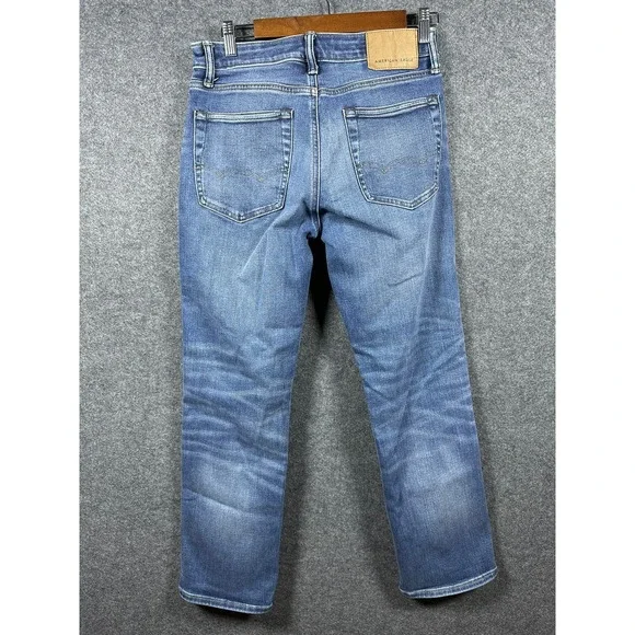 American Eagle Airflex+ Mens 29x30 Blue Medium Wash Stretch Denim Jeans - Picture 3 of 10